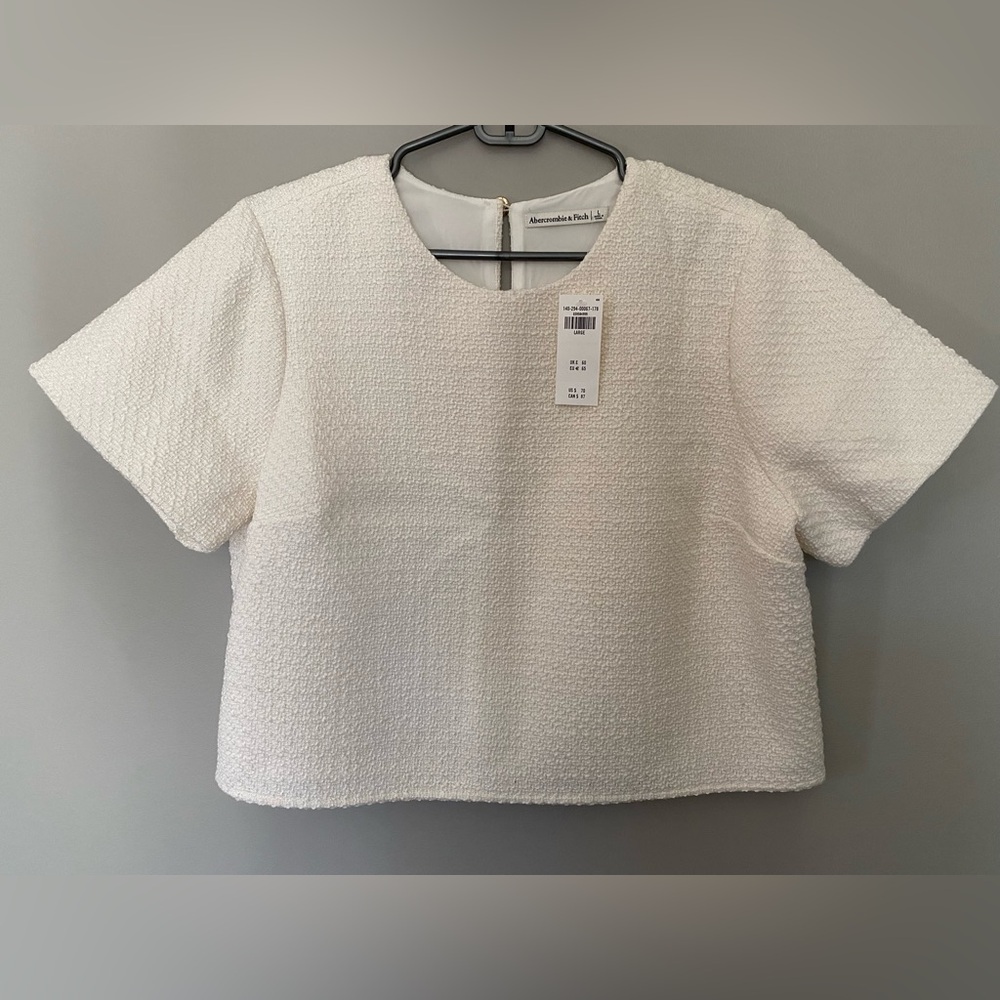 NWT-Abercrombie Women’s Tweed Top- Sz Large